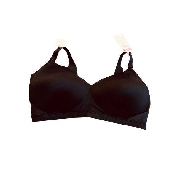 Warners Women No Side Effects Bra 3XL Black Easy Size Light Lift - Picture 1 of 5